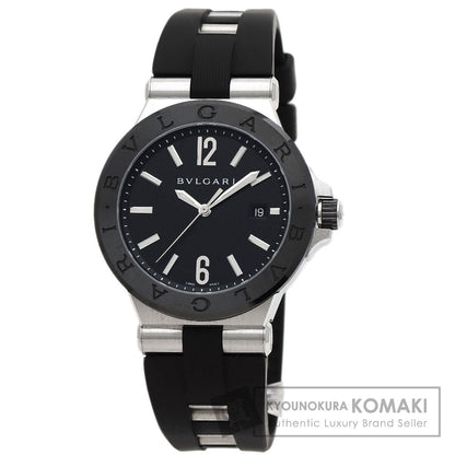 BVLGARI Diagono Ceramic Watches DG42SC Stainless Steel/Rubber mens