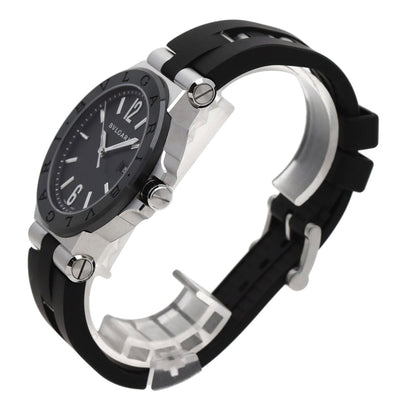 BVLGARI Diagono Ceramic Watches DG42SC Stainless Steel/Rubber mens