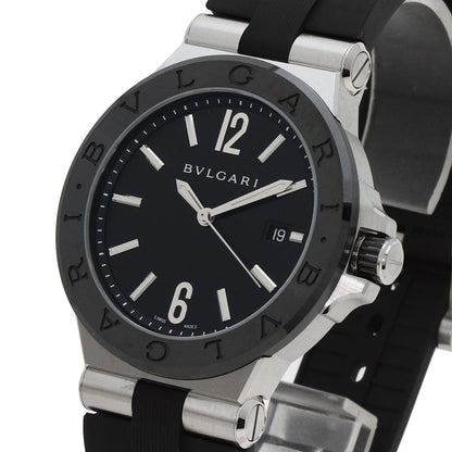 BVLGARI Diagono Ceramic Watches DG42SC Stainless Steel/Rubber mens
