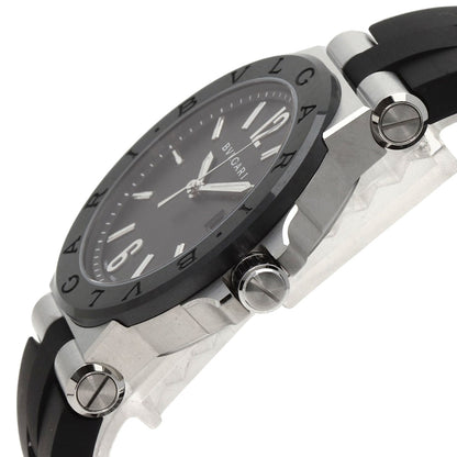 BVLGARI Diagono Ceramic Watches DG42SC Stainless Steel/Rubber mens