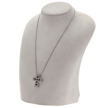 Damiani Belle Epoque M Diamond Ruby Necklace K18 White Gold Ladies [Used]