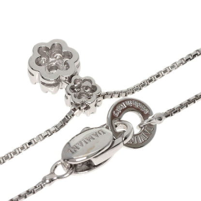 Damiani Rosette Flower Diamond Necklace K18 White Gold Ladies [Used]