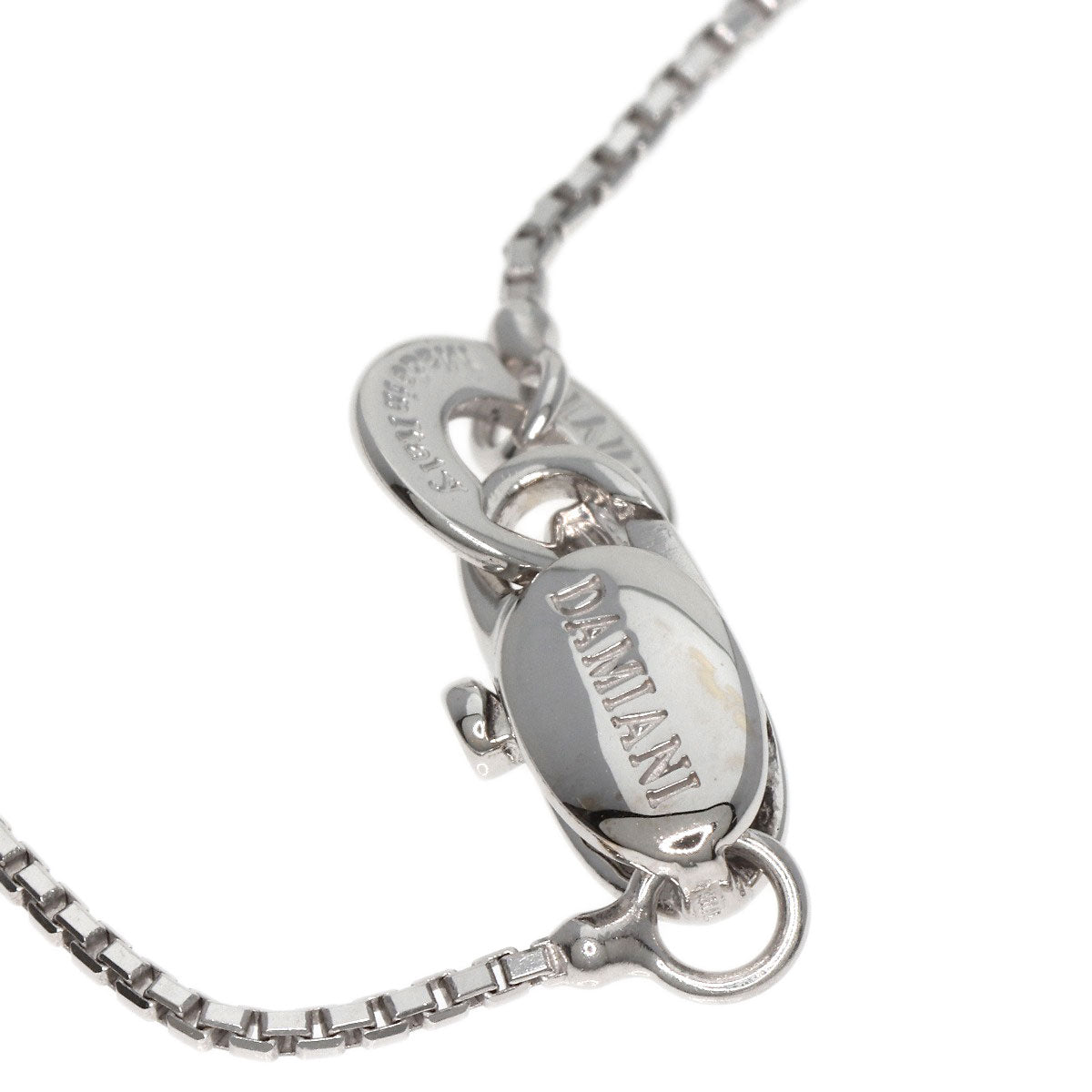 Damiani Rosette Flower Diamond Necklace K18 White Gold Ladies [Used]