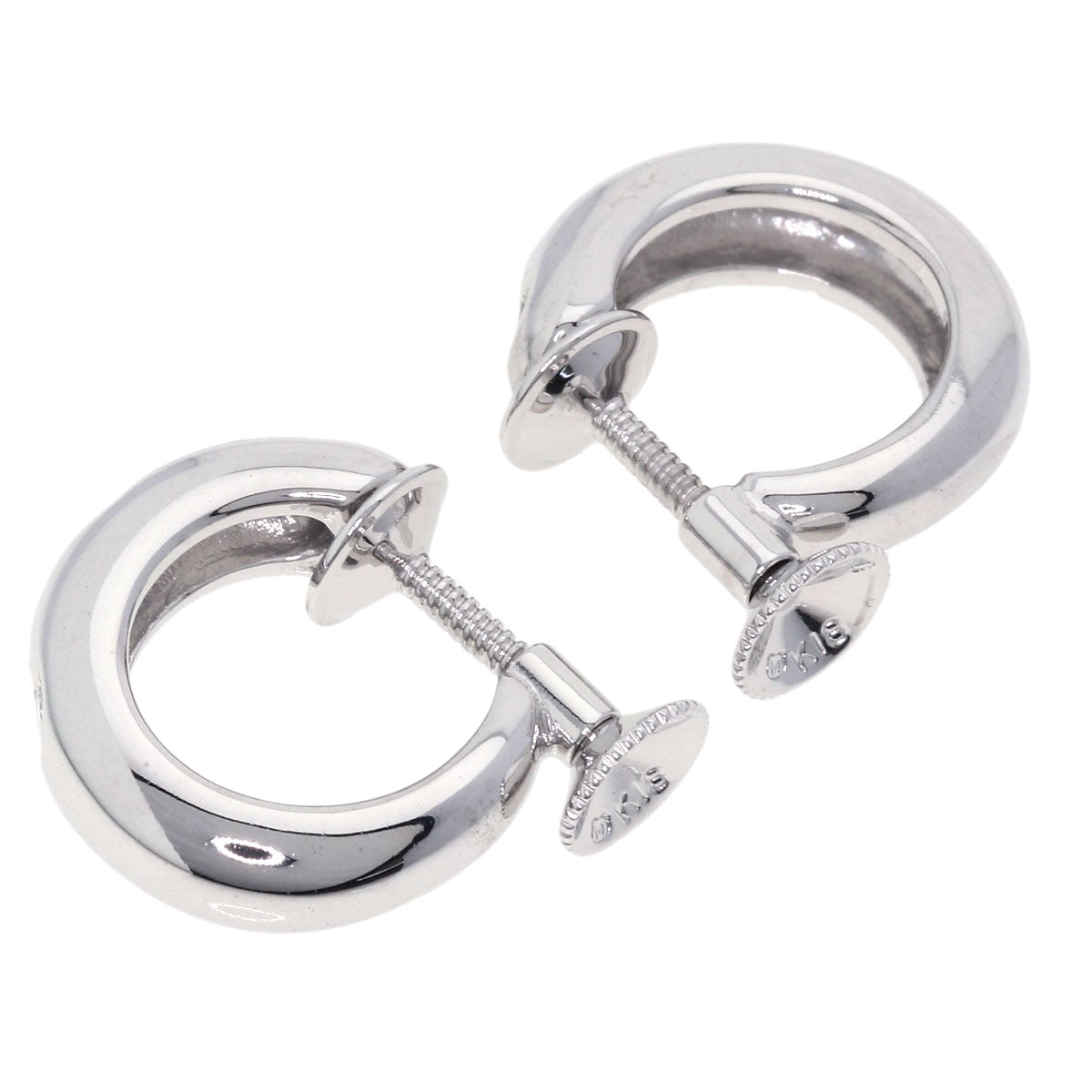 MIKIMOTO Diamond Earring K18 White Gold Ladies [Used]