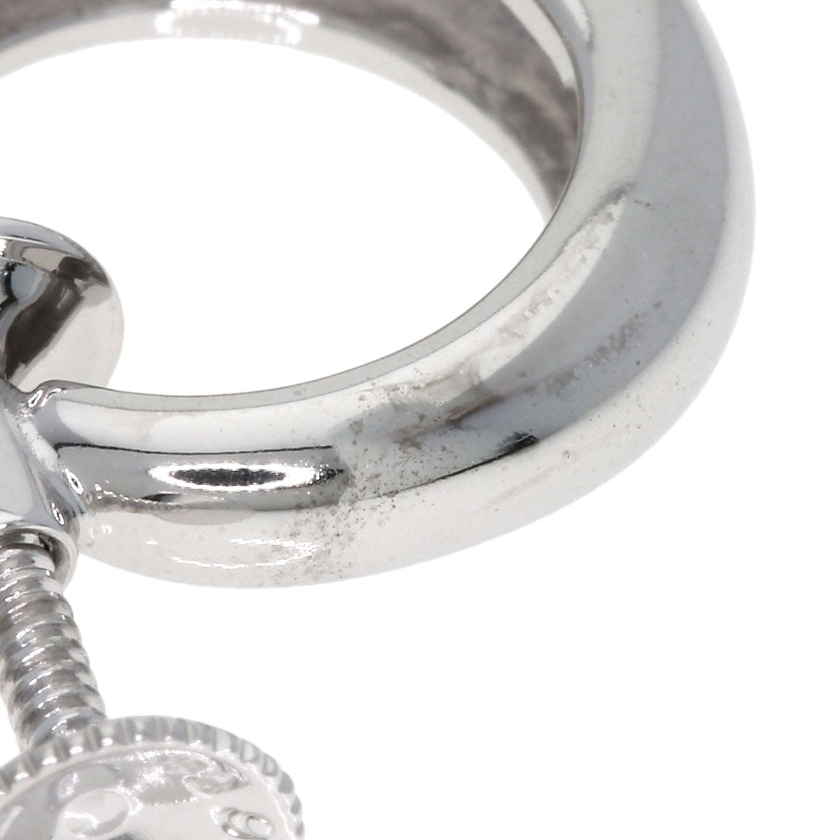 MIKIMOTO Diamond Earring K18 White Gold Ladies [Used]