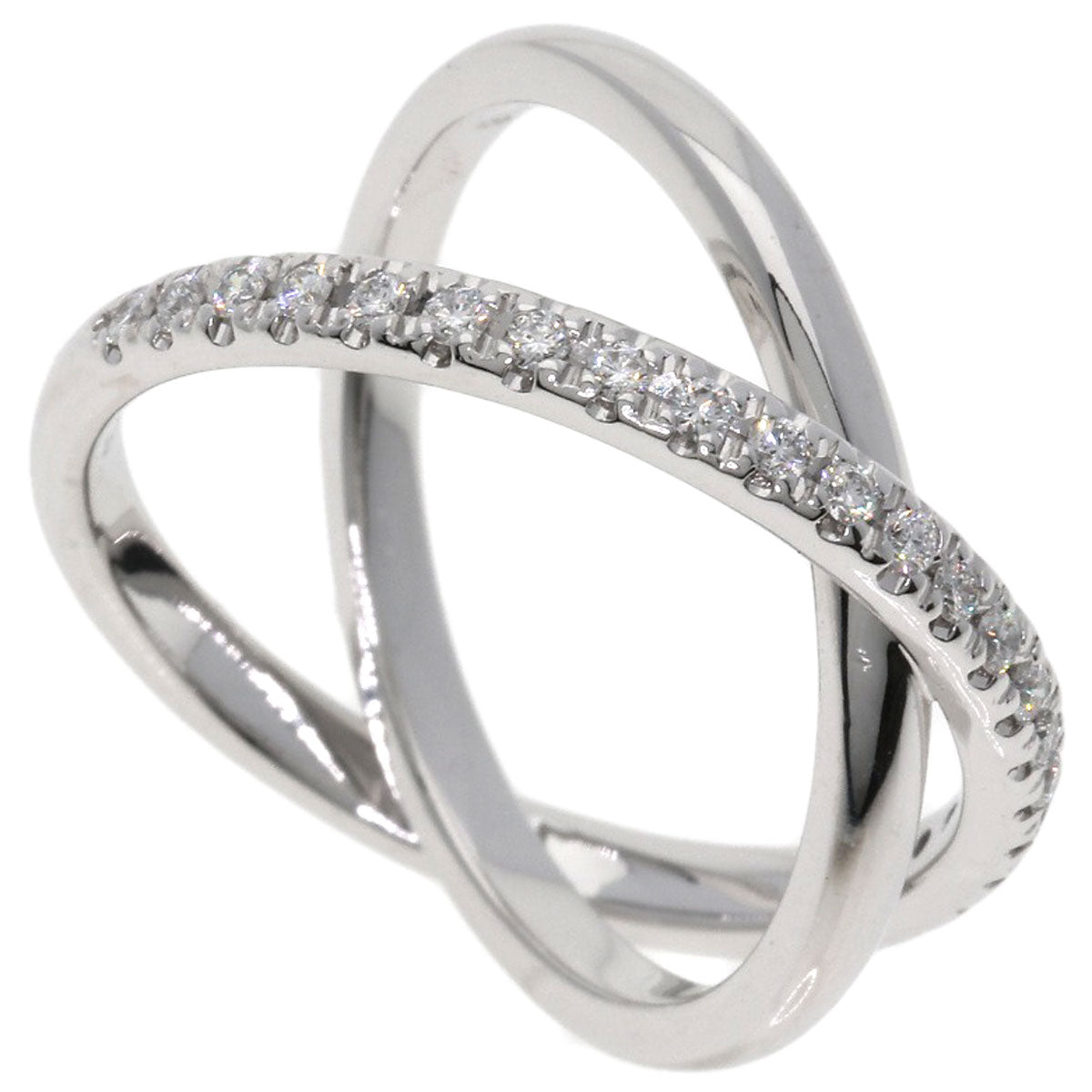 MIKIMOTO Diamond Ring K18 White Gold Ladies [Used]