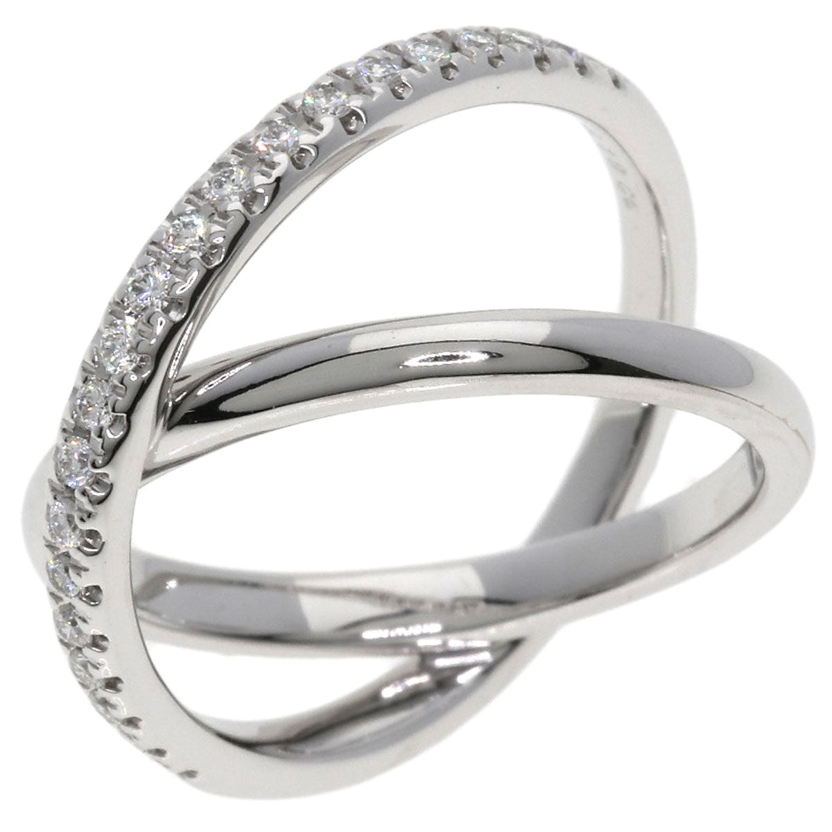 MIKIMOTO Diamond Ring K18 White Gold Ladies [Used]