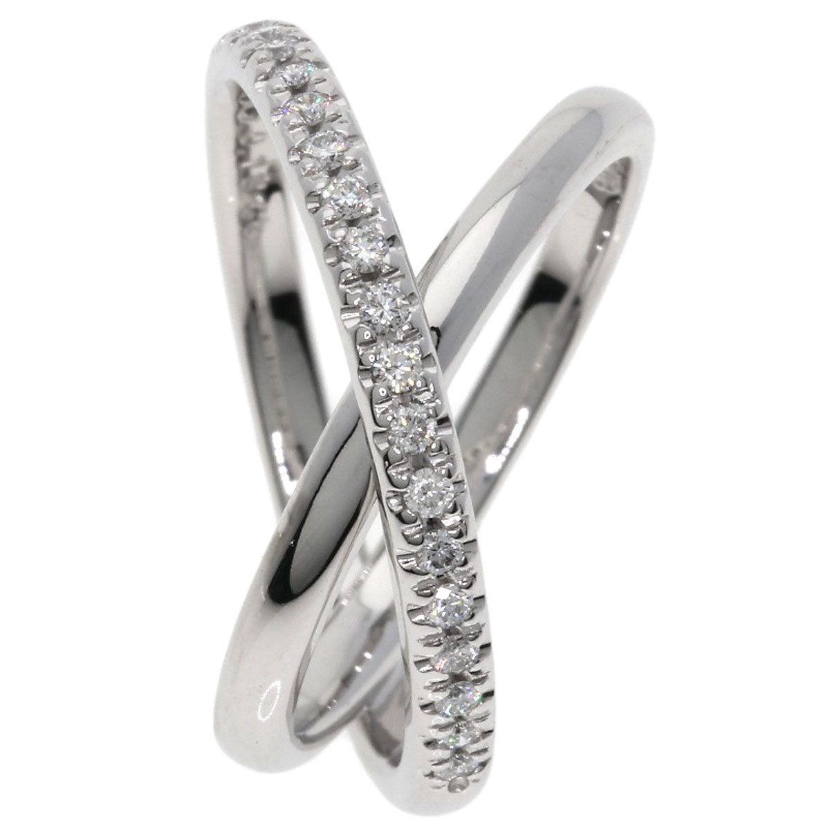 MIKIMOTO Diamond Ring K18 White Gold Ladies [Used]