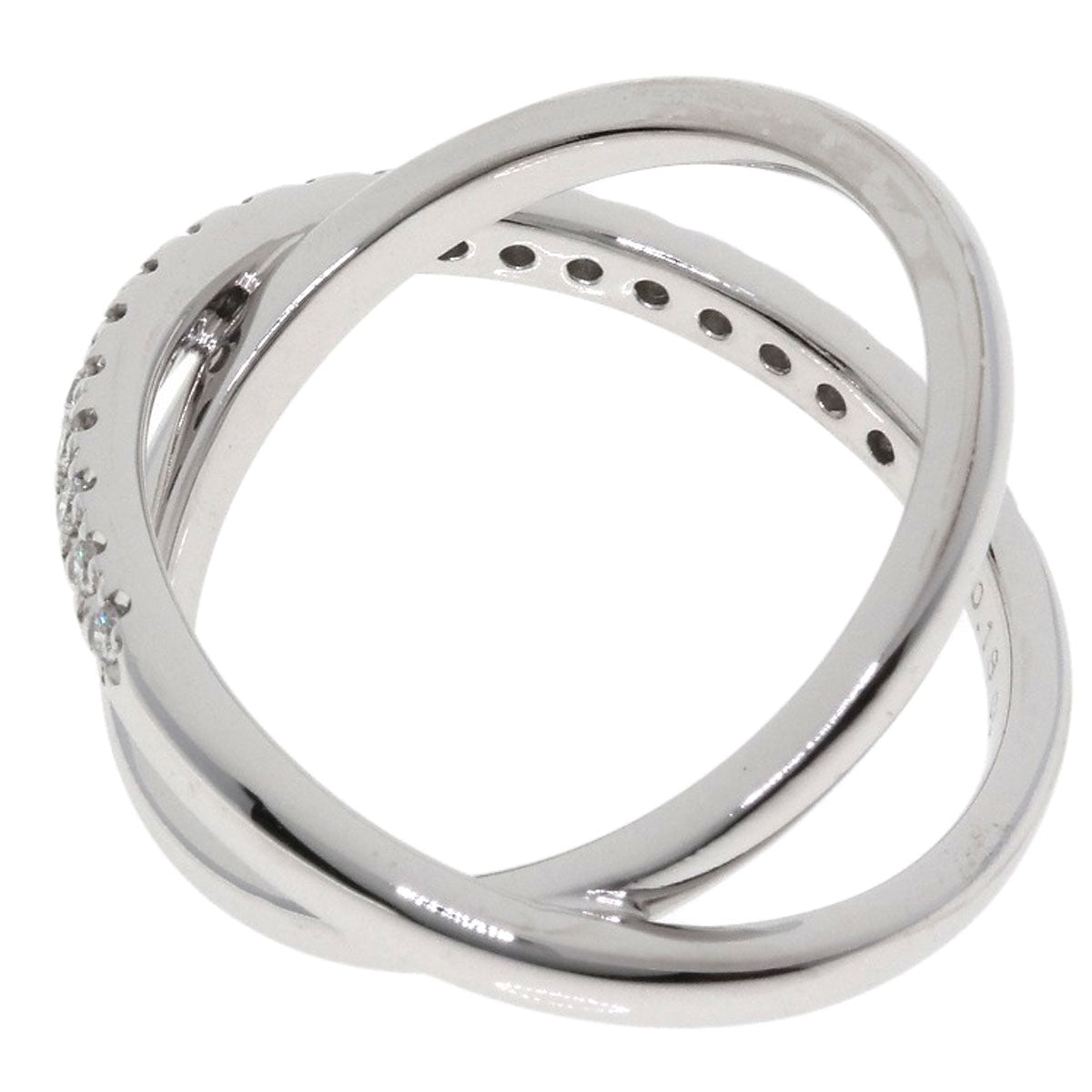 MIKIMOTO Diamond Ring K18 White Gold Ladies [Used]