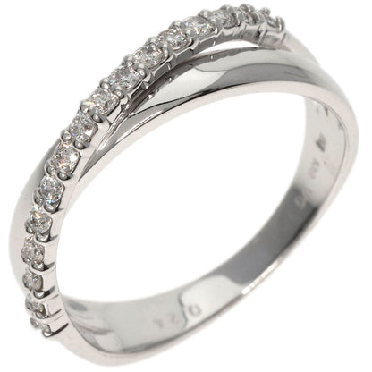 Ponte Vecchio Diamond Ring K18 White Gold Ladies [Used]