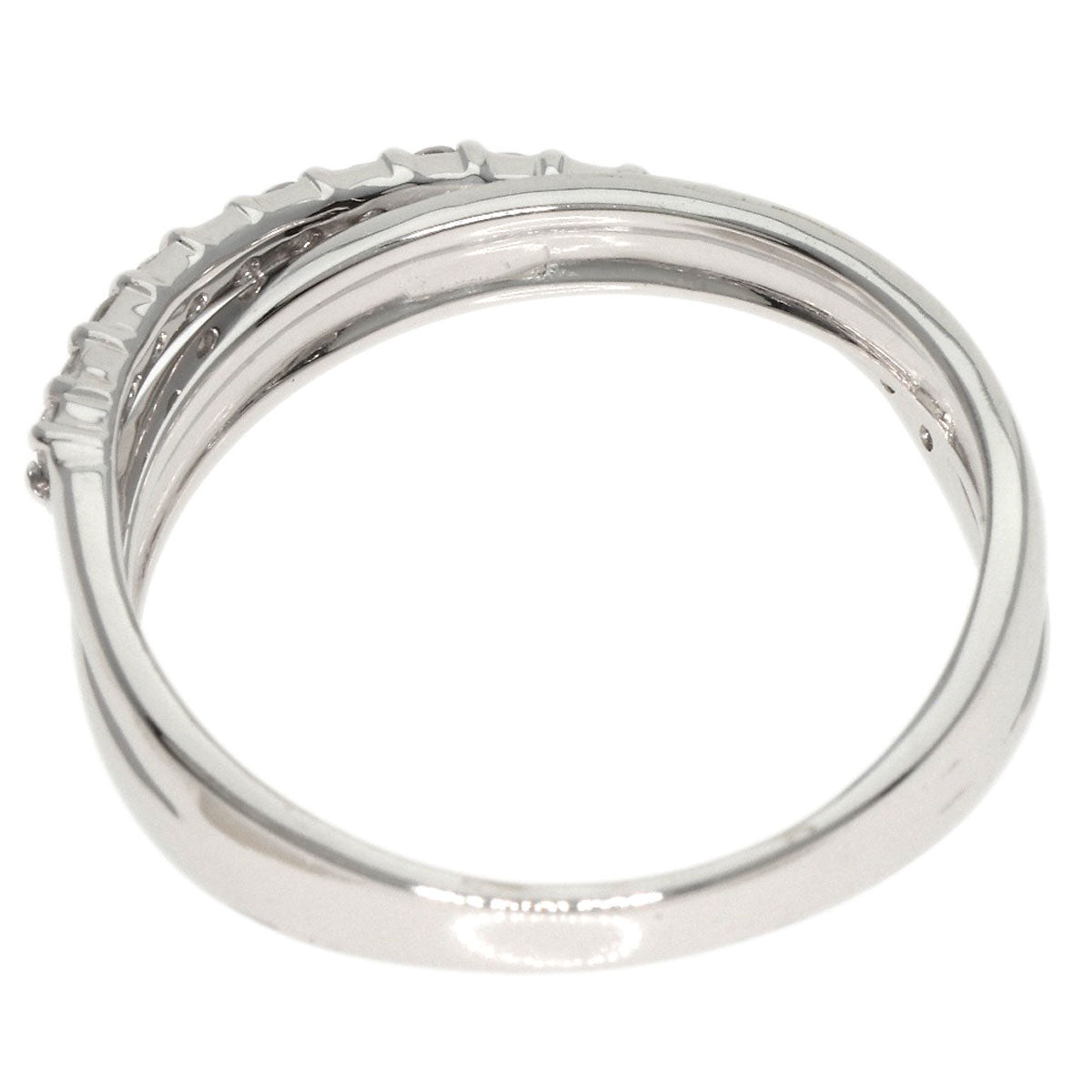 Ponte Vecchio Diamond Ring K18 White Gold Ladies [Used]