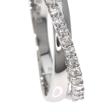 Ponte Vecchio Diamond Ring K18 White Gold Ladies [Used]