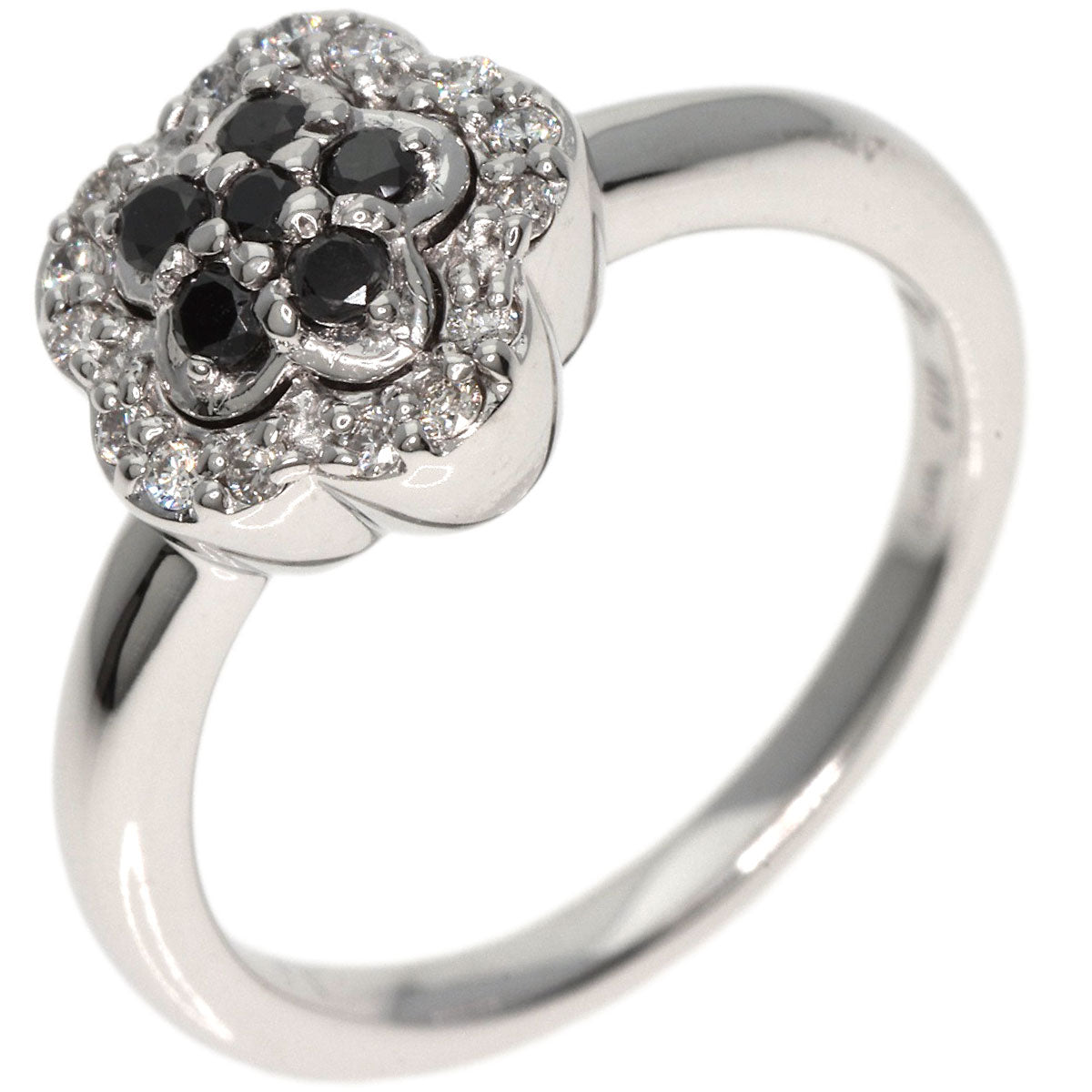 Ponte Vecchio Flower Diamond Ring K18 White Gold Ladies [Used]