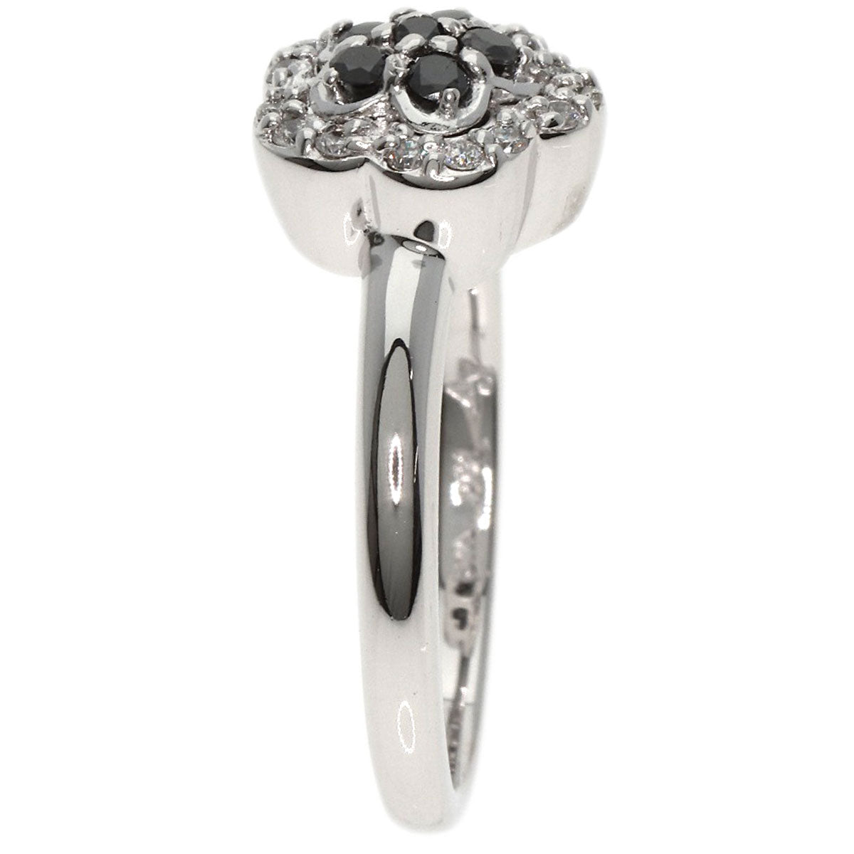 Ponte Vecchio Flower Diamond Ring K18 White Gold Ladies [Used]