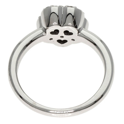 Ponte Vecchio Flower Diamond Ring K18 White Gold Ladies [Used]