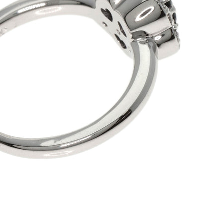 Ponte Vecchio Flower Diamond Ring K18 White Gold Ladies [Used]