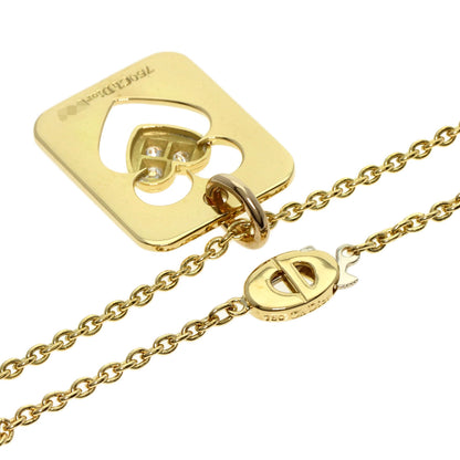 Dior   Necklace Heart motif Diamond K18 Yellow Gold Ladies