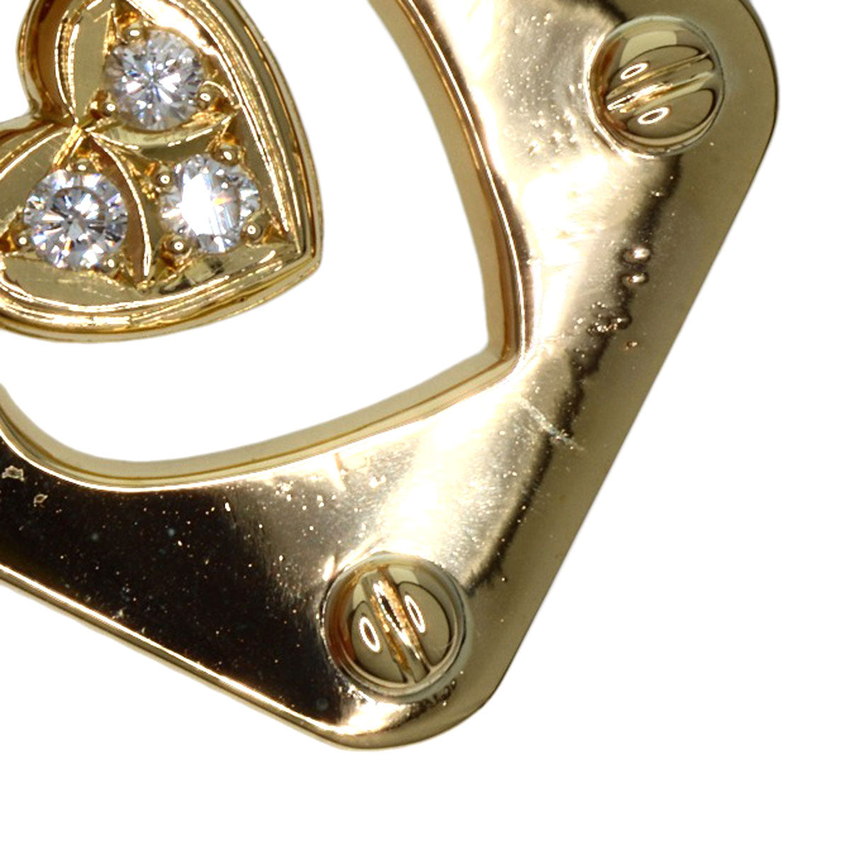Dior   Necklace Heart motif Diamond K18 Yellow Gold Ladies