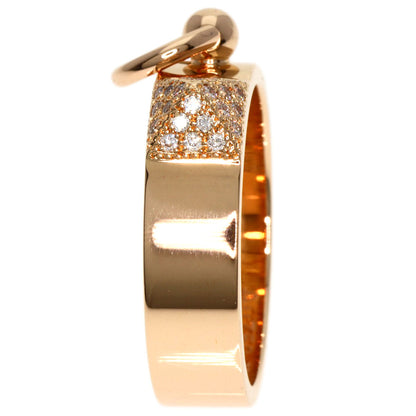 HERMES   Ring Collier de Chien PM Diamond #48 K18 Pink Gold Ladies