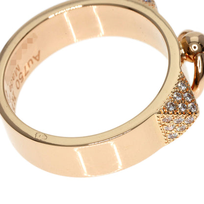 HERMES   Ring Collier de Chien PM Diamond #48 K18 Pink Gold Ladies