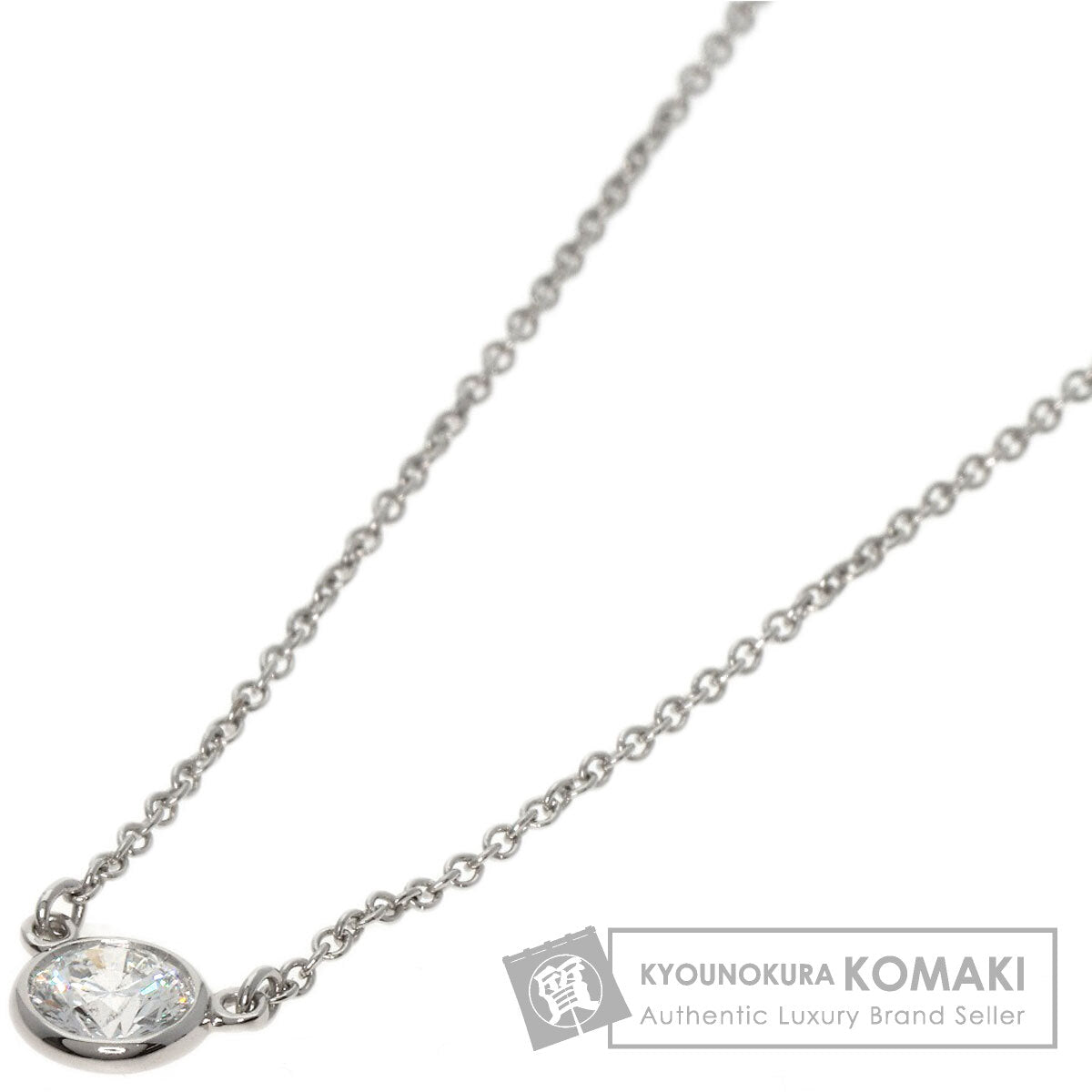 TIFFANY&Co. By The Yard Diamond Necklace Platinum PT950 Ladies [Used]