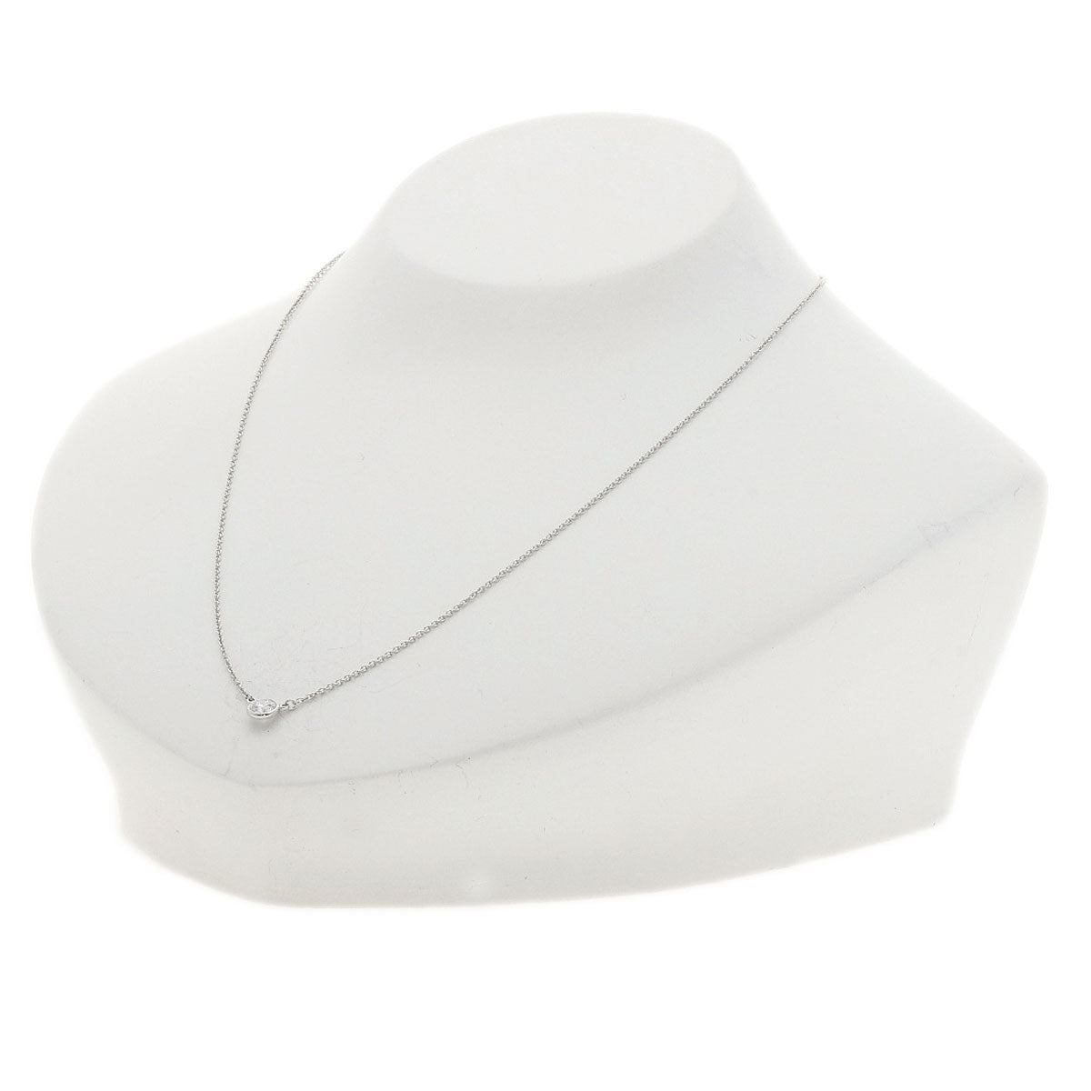 TIFFANY&Co. By The Yard Diamond Necklace Platinum PT950 Ladies [Used]