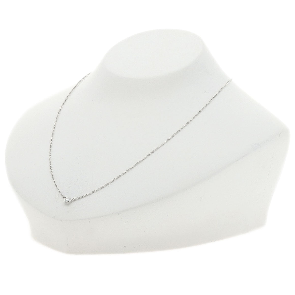 TIFFANY&Co. By The Yard Diamond Necklace Platinum PT950 Ladies [Used]