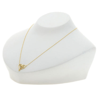 TIFFANY&Co. Venezia Goldoni Heart 1P Diamond Necklace K18 Yellow Gold Ladies [Used]