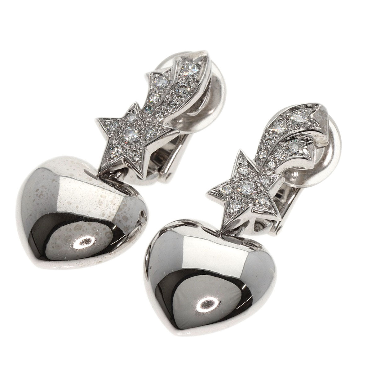 CHANEL   Earring Comet Diamond K18 White Gold Ladies