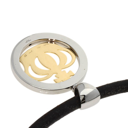 BVLGARI Tond crown Necklace K18 Yellow Gold Stainless SteelLadies [Used]