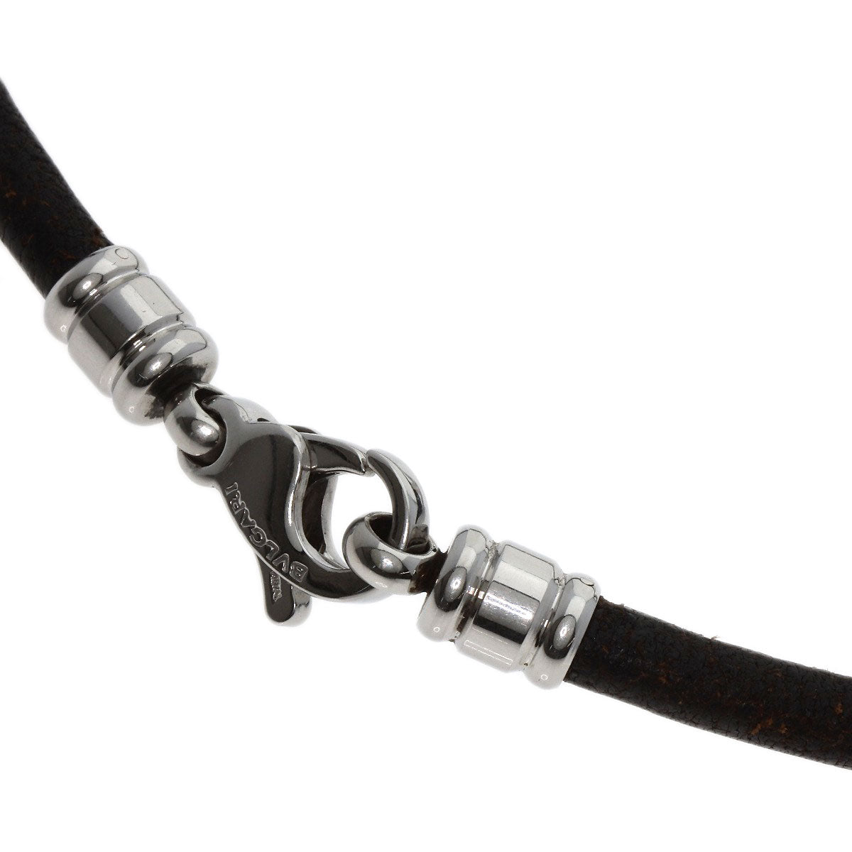 BVLGARI Tond crown Necklace K18 Yellow Gold Stainless SteelLadies [Used]