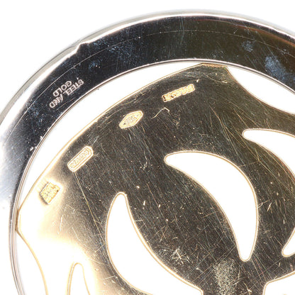 BVLGARI Tond crown Necklace K18 Yellow Gold Stainless SteelLadies [Used]