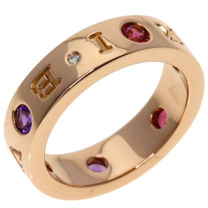 BVLGARI   Ring Roman Sorbet Pink Tourmaline Amethyst 1P Diamond #50 K18 Pink Gold Ladies