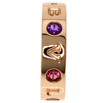 BVLGARI   Ring Roman Sorbet Pink Tourmaline Amethyst 1P Diamond #50 K18 Pink Gold Ladies