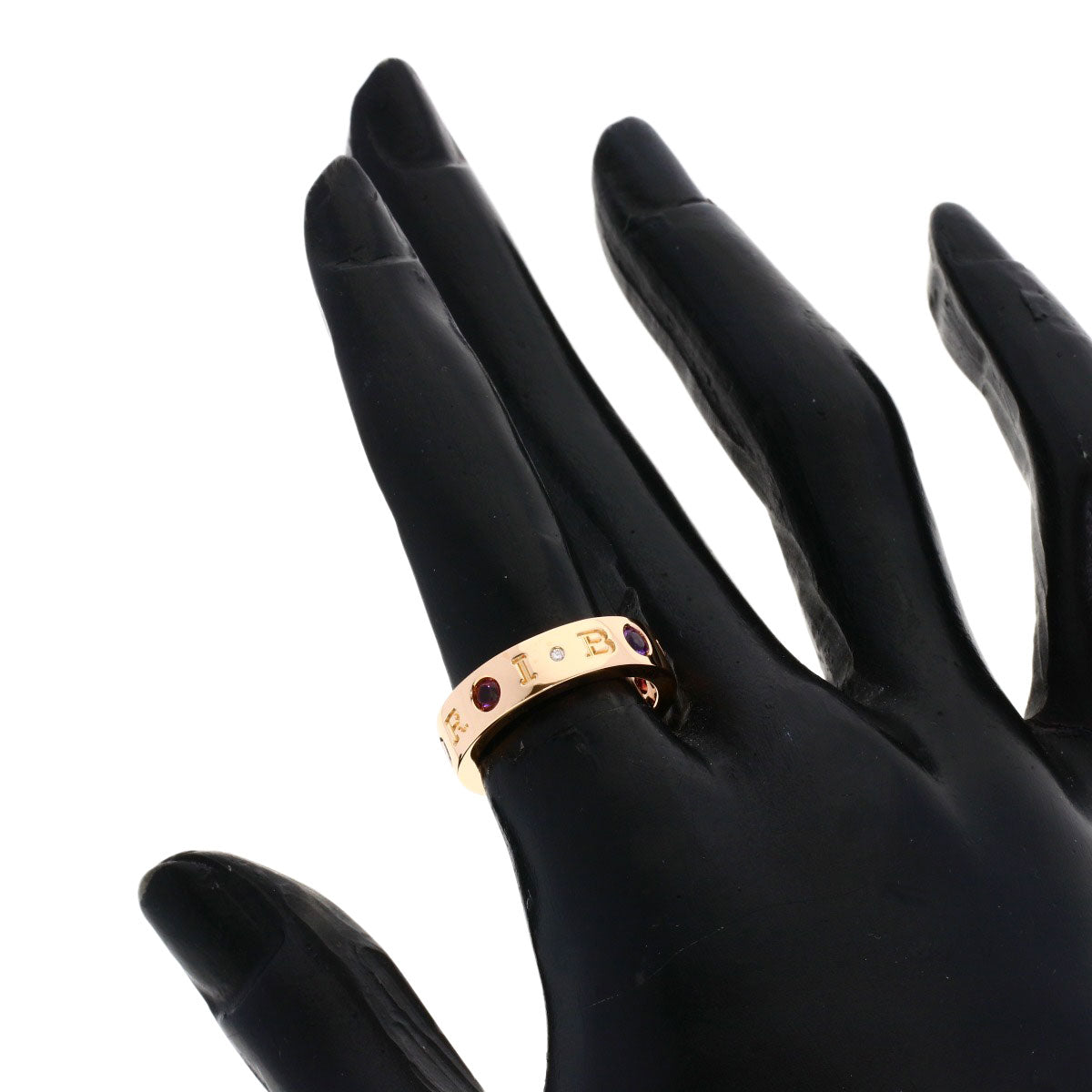 BVLGARI   Ring Roman Sorbet Pink Tourmaline Amethyst 1P Diamond #50 K18 Pink Gold Ladies
