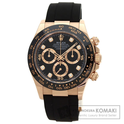 ROLEX Cosmograph Daytona 8P Diamond Watches  K18 Pink Gold/Rubber mens