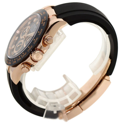 ROLEX Cosmograph Daytona 8P Diamond Watches  K18 Pink Gold/Rubber mens