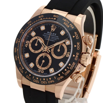 ROLEX Cosmograph Daytona 8P Diamond Watches  K18 Pink Gold/Rubber mens