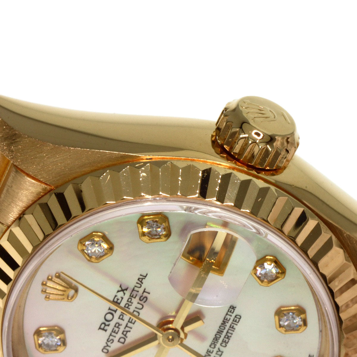 ROLEX DATEJUST 10P Diamond Watches 69178NG K18 Yellow Gold/18K Yellow Gold Ladies