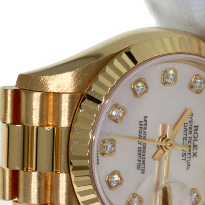 ROLEX DATEJUST 10P Diamond Watches 69178NG K18 Yellow Gold/18K Yellow Gold Ladies