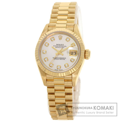 ROLEX DATEJUST 10P Diamond Watches 69178NG K18 Yellow Gold/18K Yellow Gold Ladies