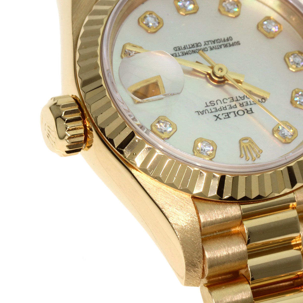 ROLEX DATEJUST 10P Diamond Watches 69178NG K18 Yellow Gold/18K Yellow Gold Ladies