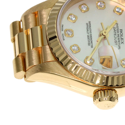 ROLEX DATEJUST 10P Diamond Watches 69178NG K18 Yellow Gold/18K Yellow Gold Ladies