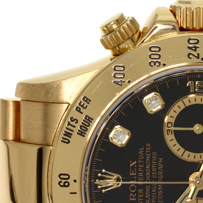 ROLEX Cosmograph Daytona 8P Diamond Watches 16528G K18 Yellow Gold/18K Yellow Gold mens