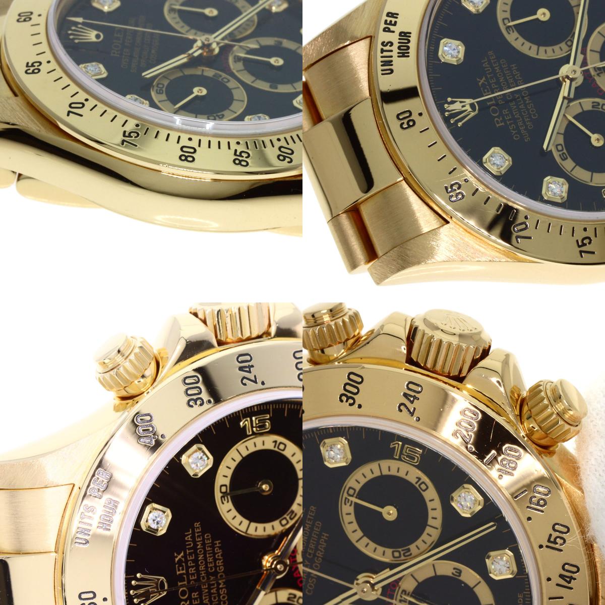 ROLEX Cosmograph Daytona 8P Diamond Watches 16528G K18 Yellow Gold/18K Yellow Gold mens