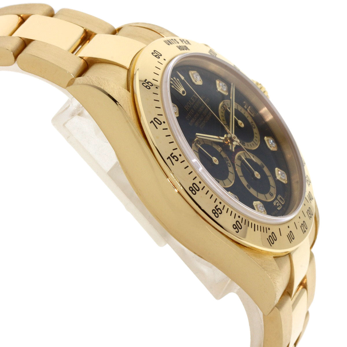 ROLEX Cosmograph Daytona 8P Diamond Watches 16528G K18 Yellow Gold/18K Yellow Gold mens