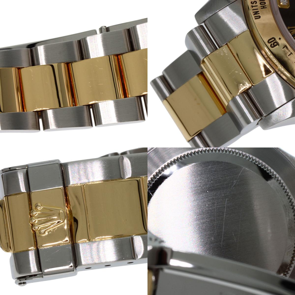 ROLEX Cosmograph Daytona 8P Diamond Watches 16523G Stainless Steel/SSxK18YG mens