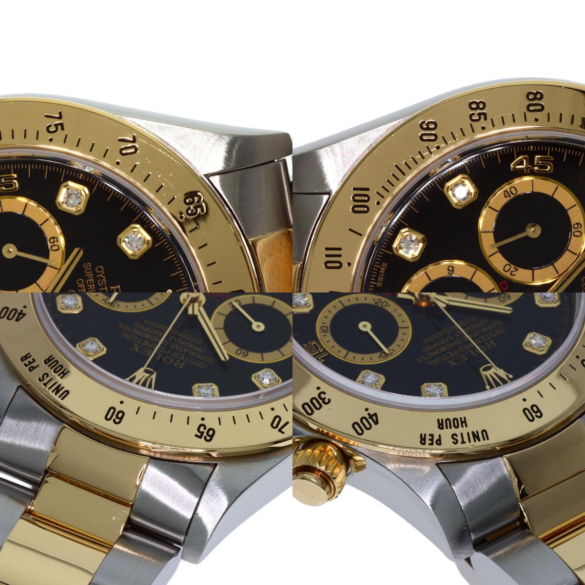 ROLEX Cosmograph Daytona 8P Diamond Watches 16523G Stainless Steel/SSxK18YG mens