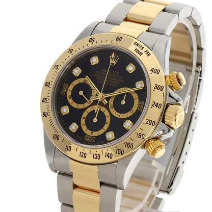 ROLEX Cosmograph Daytona 8P Diamond Watches 16523G Stainless Steel/SSxK18YG mens