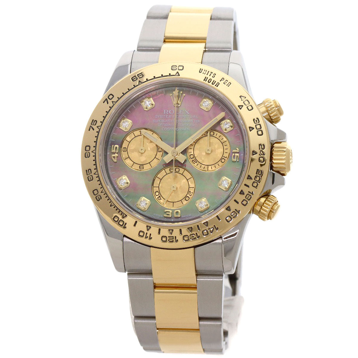 ROLEX Cosmograph Daytona 8P Diamond Black Shell Watches 116503NG Stainless Steel/SSxK18YG mens